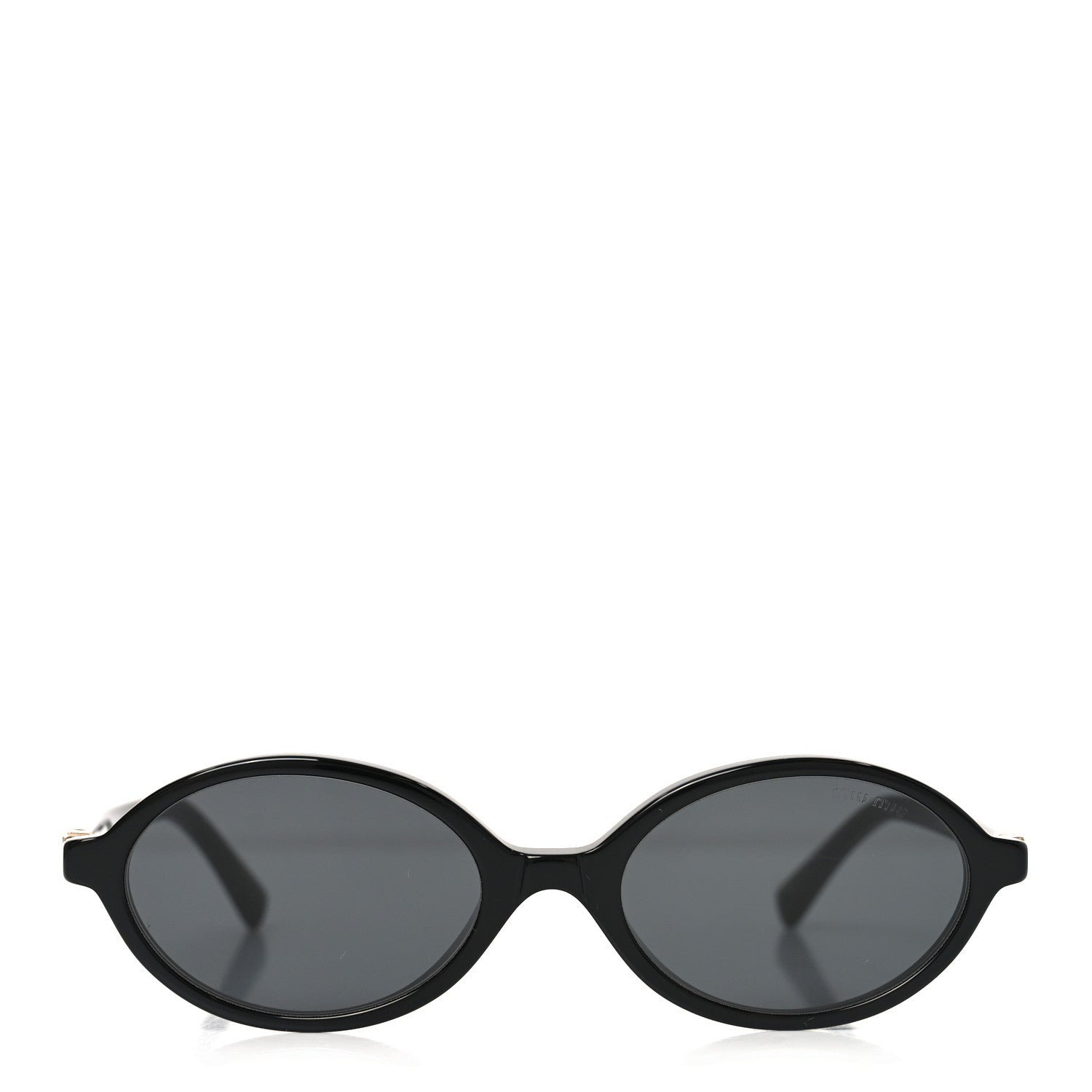 Miu Miu Acetate Oval Regard Sunglasses SMU04Z Slate Gray 2 of 7