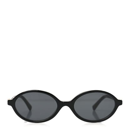Miu Miu Acetate Oval Regard Sunglasses SMU04Z Slate Gray 2 of 7