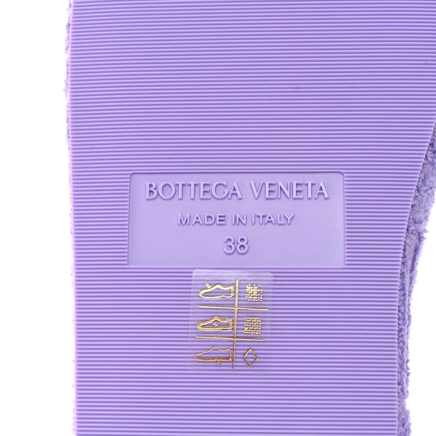 Bottega Veneta Resort Sponge Slides Sandals 38 Wisteria 6 of 7