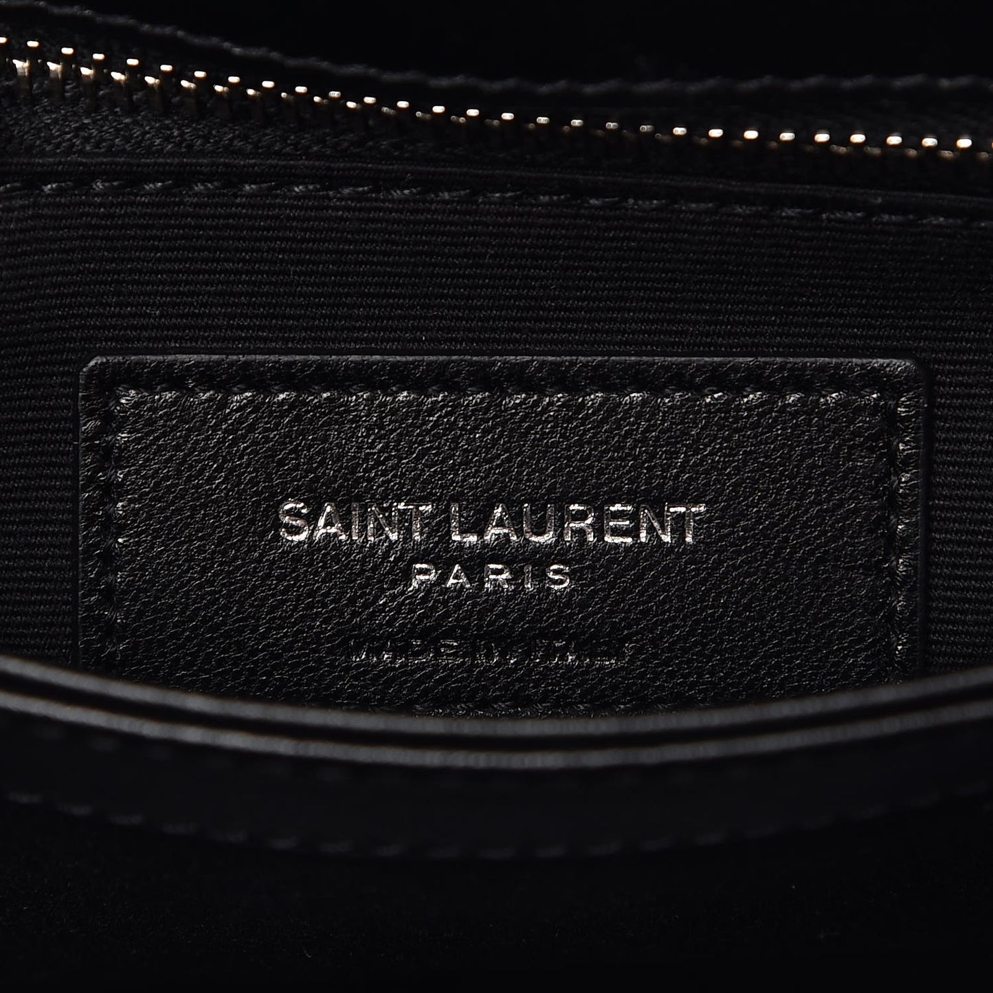 Calfskin Y Quilted Monogram Toy Loulou Crossbody Bag Black
