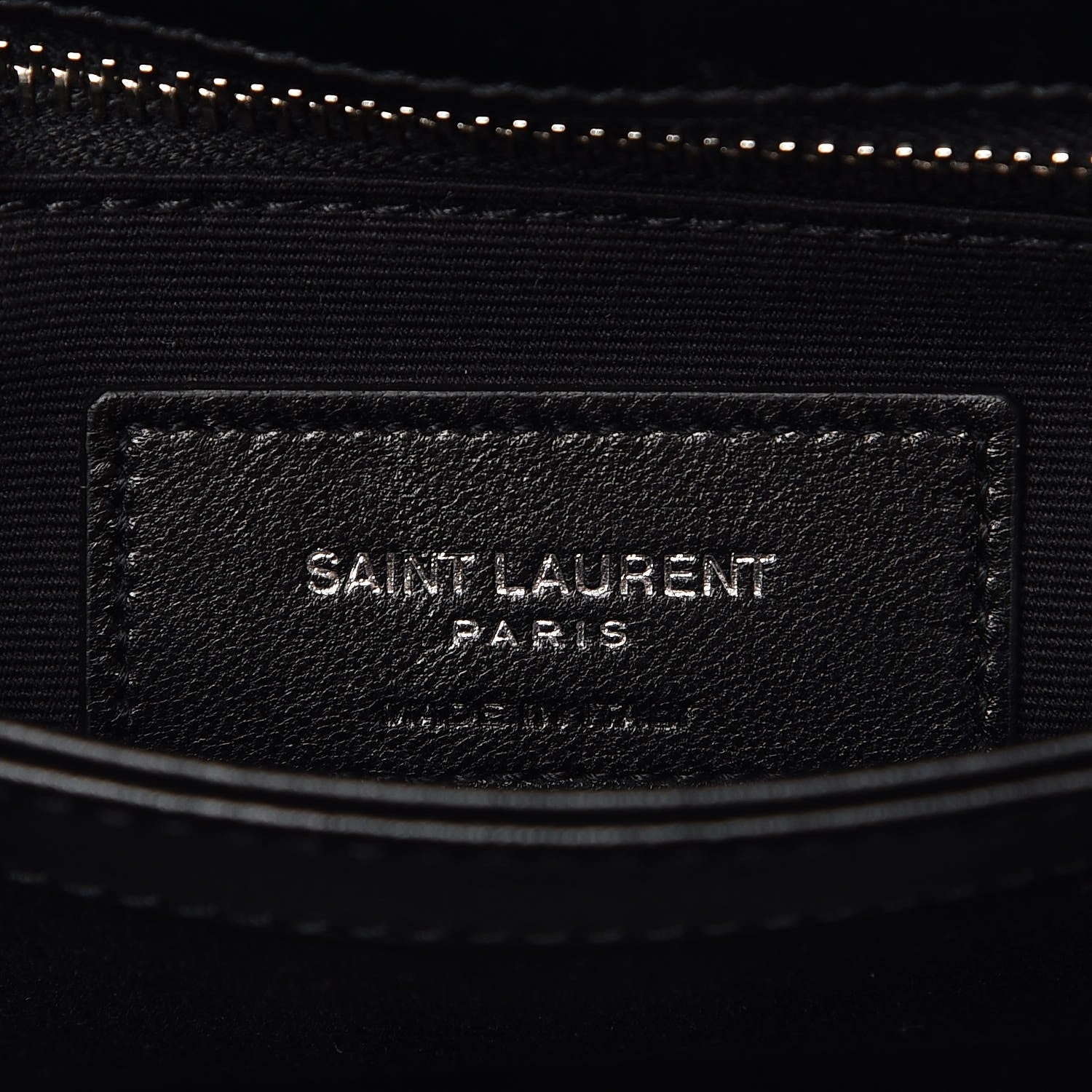Saint Laurent Calfskin Y Quilted Monogram Toy Loulou Crossbody Bag Black 7 of 9