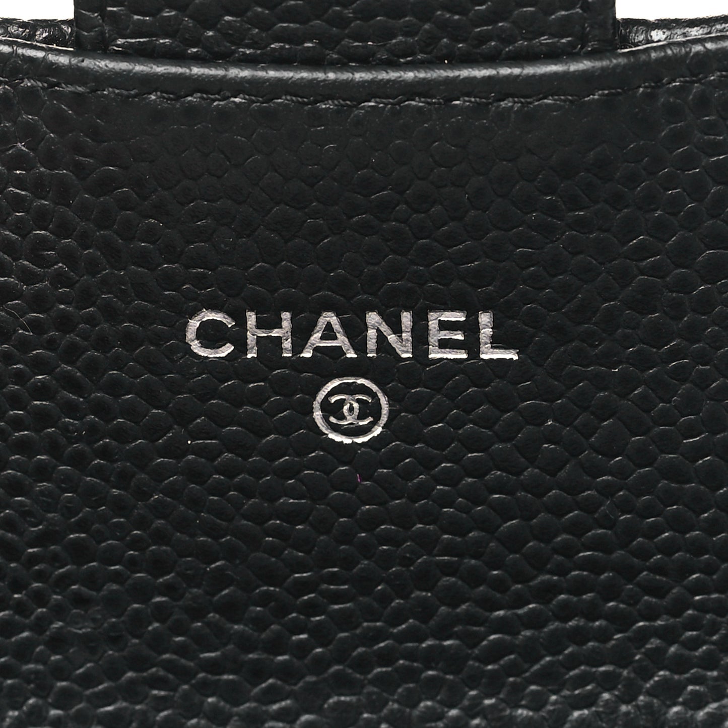 Caviar Quilted Large Gusset Flap Wallet Black