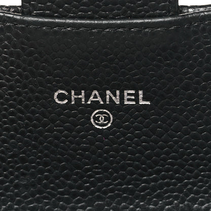 Chanel Caviar Quilted Large Gusset Flap Wallet Black 6 of 11