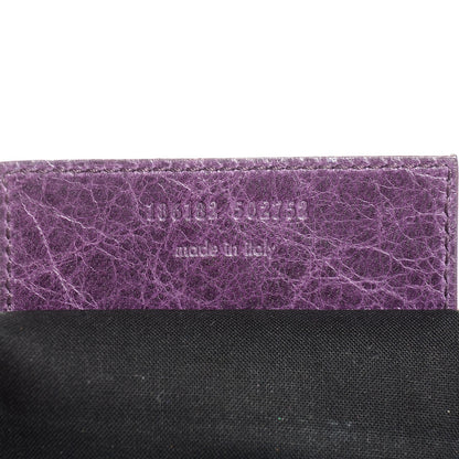 Balenciaga Agneau Giant 21 Silver Hardware Envelope Clutch Raisin 10 of 11