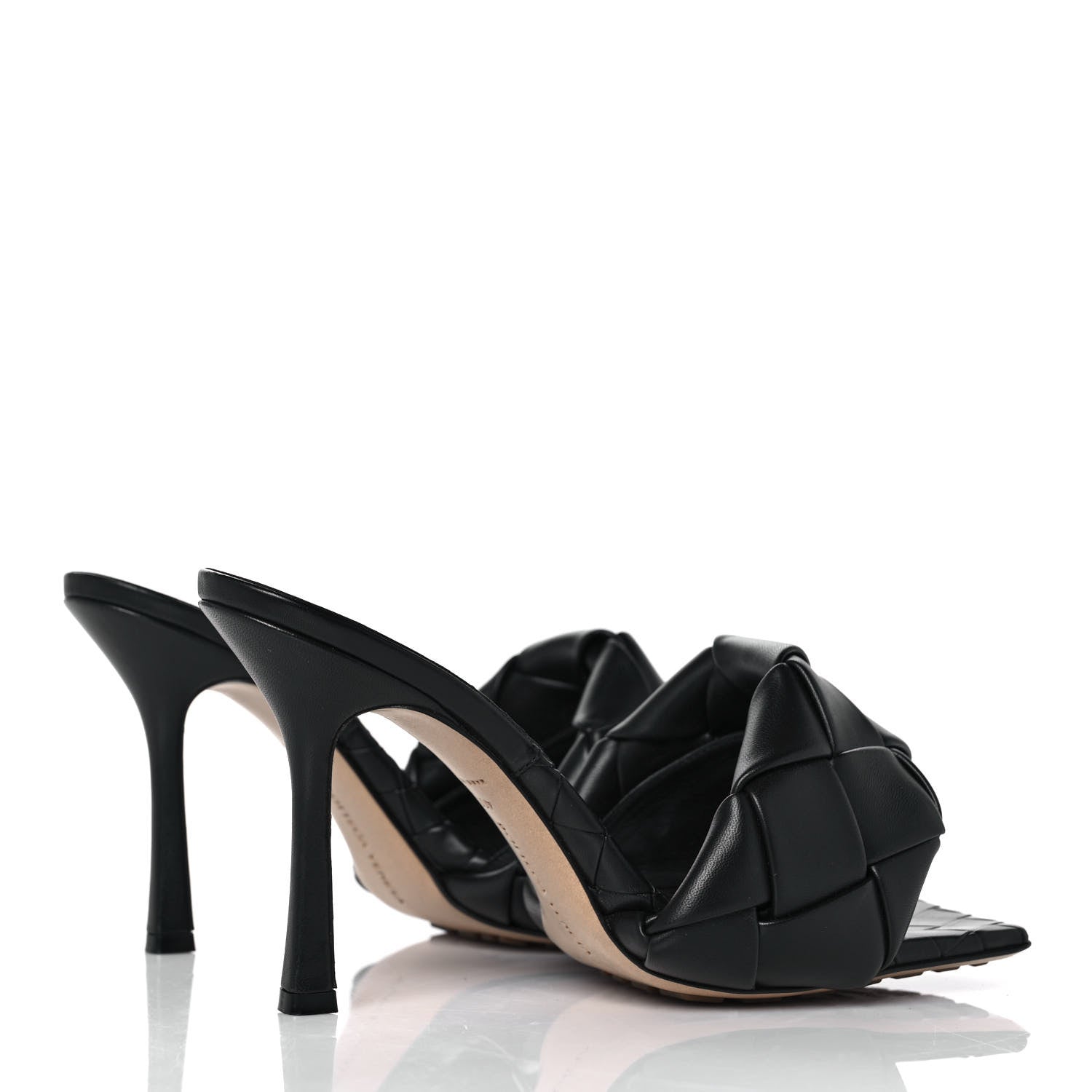 Bottega Veneta Nappa Maxi Intrecciato Lido Mule Sandals 40.5 Black 4 of 7