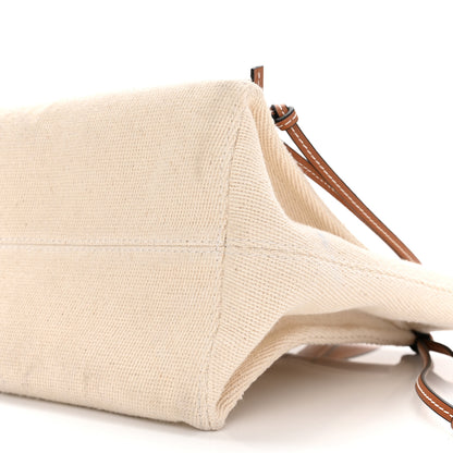 Loewe Canvas Calfskin Cushion Tote Beige 9 of 12