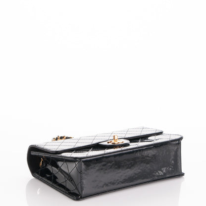 Chanel Patent Quilted Medium Single Flap Bag Black 5 of 9