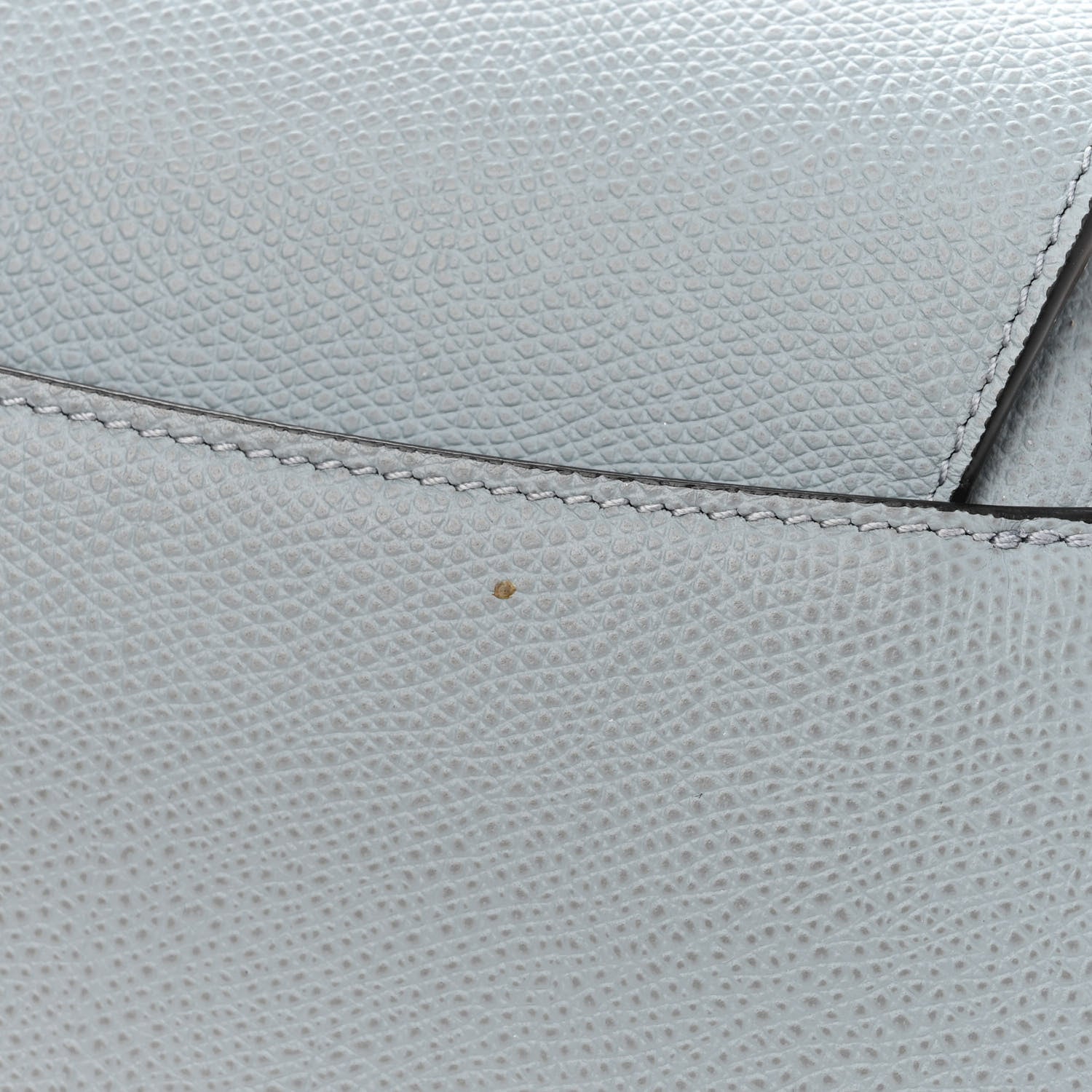 Christian Dior Grained Calfskin Mini Saddle Bag Sky Blue 8 of 11