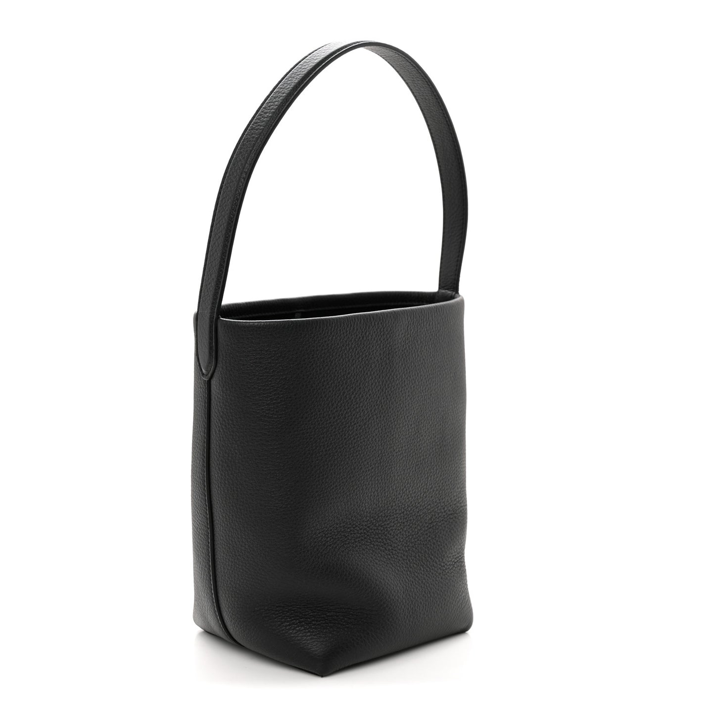 Grained Calfskin Small N/S Park Tote Black