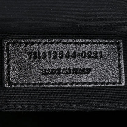 Saint Laurent Tweed Calfskin Monogram Lou Camera Bag Black 7 of 9