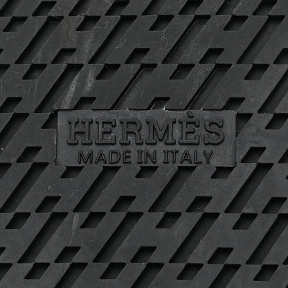 Hermes Calfskin Mens Chypre Sandals 45.5 Gold 8 of 9