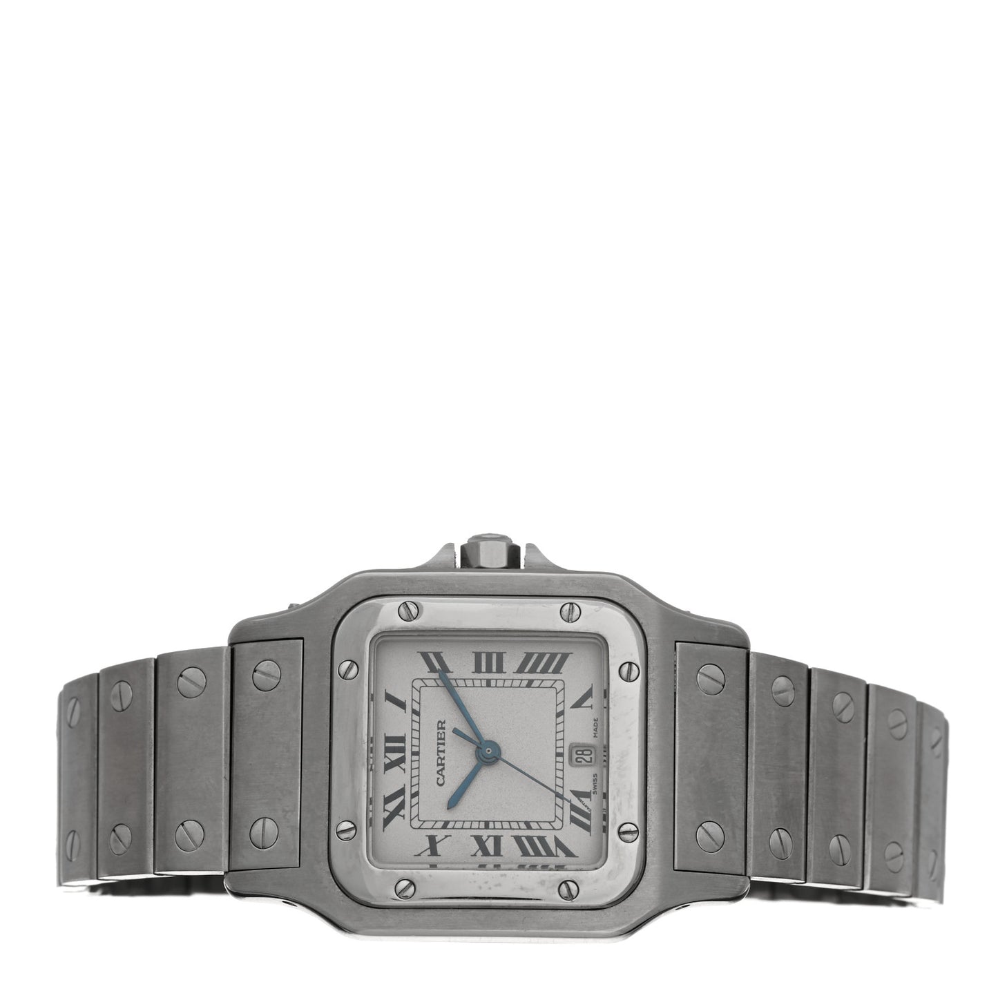 Stainless Steel 29mm Santos De Cartier Galbee Quartz Watch