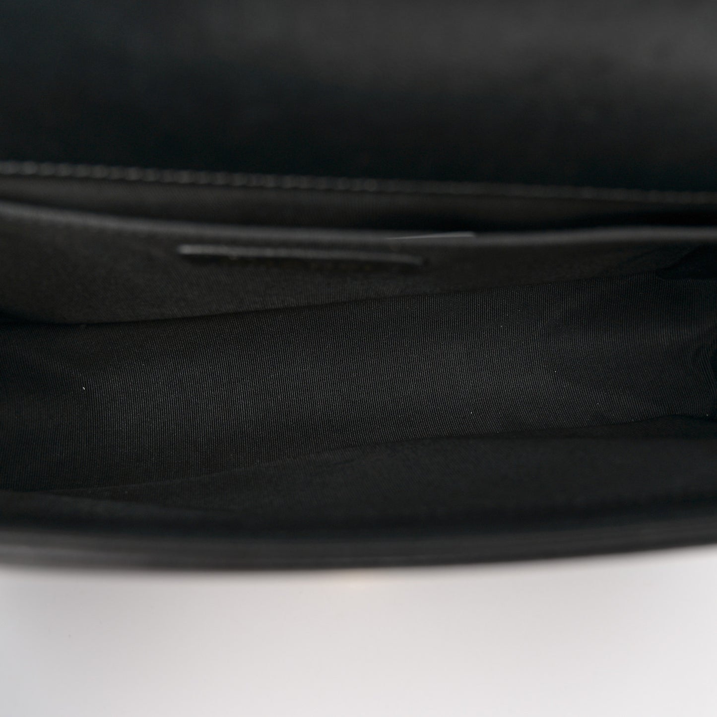 Lambskin Quilted Medium Boy Flap Black
