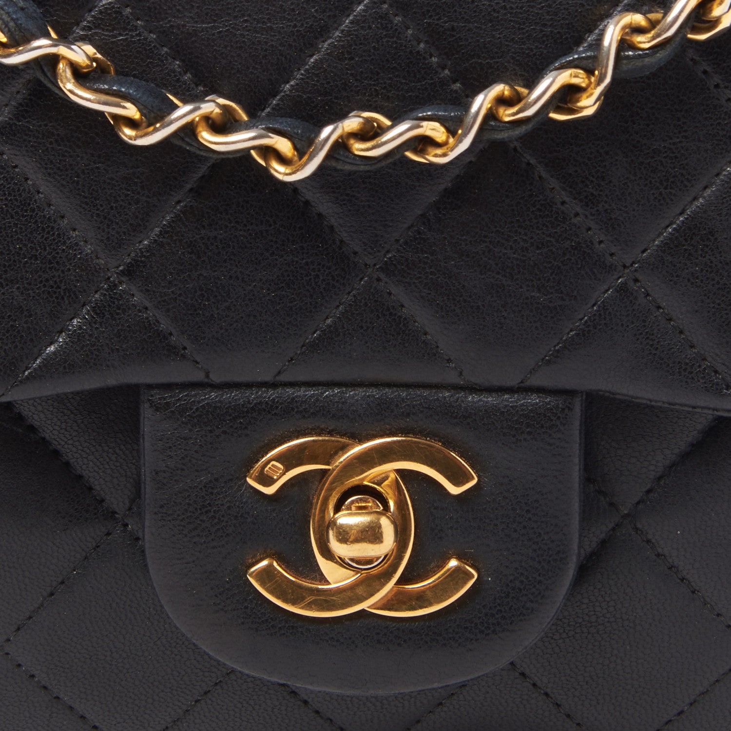 Chanel Lambskin Quilted Small Double Flap Black 7 of 9