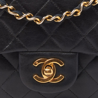Chanel Lambskin Quilted Small Double Flap Black 7 of 9