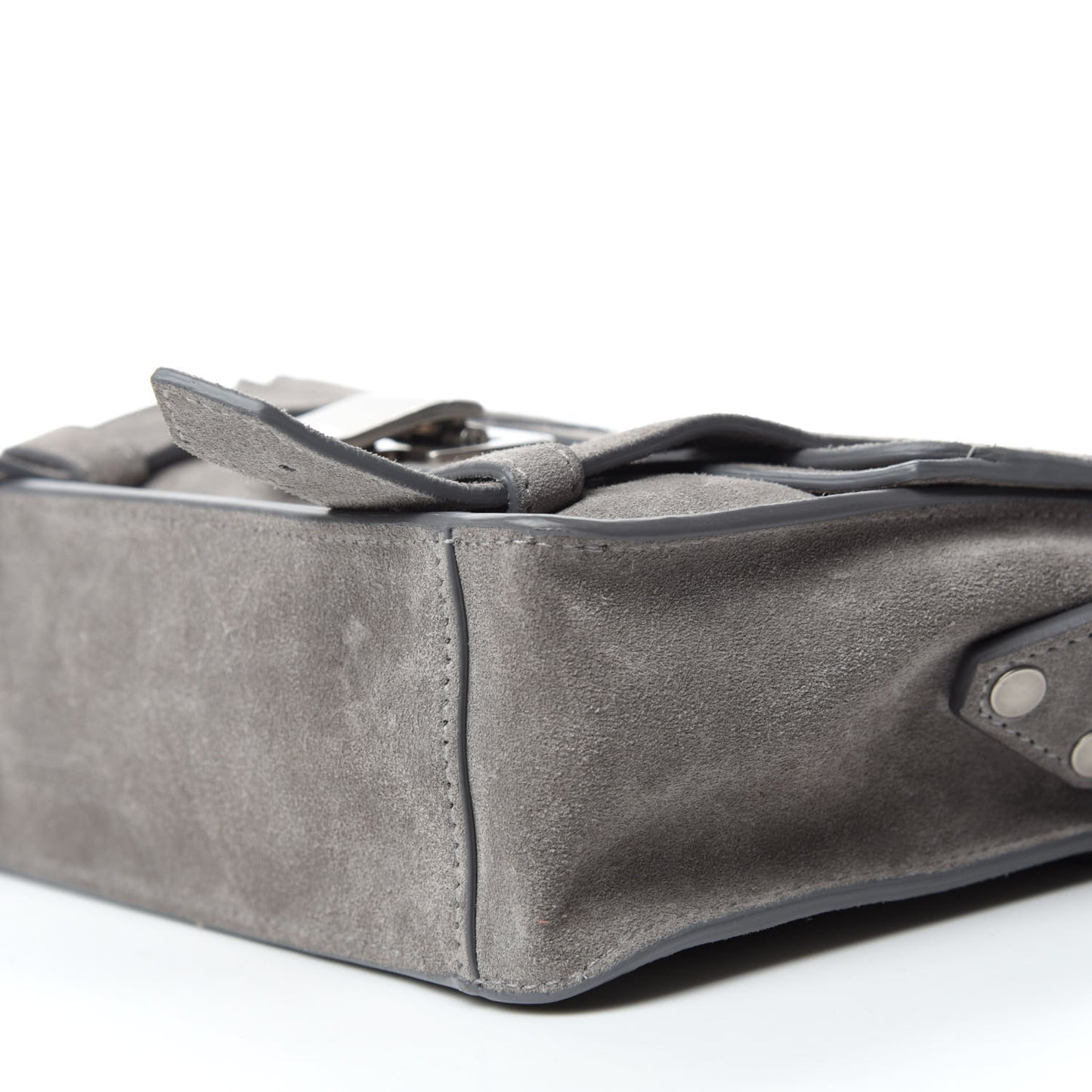 Suede PS1 Mini Crossbody Bag Dark Taupe