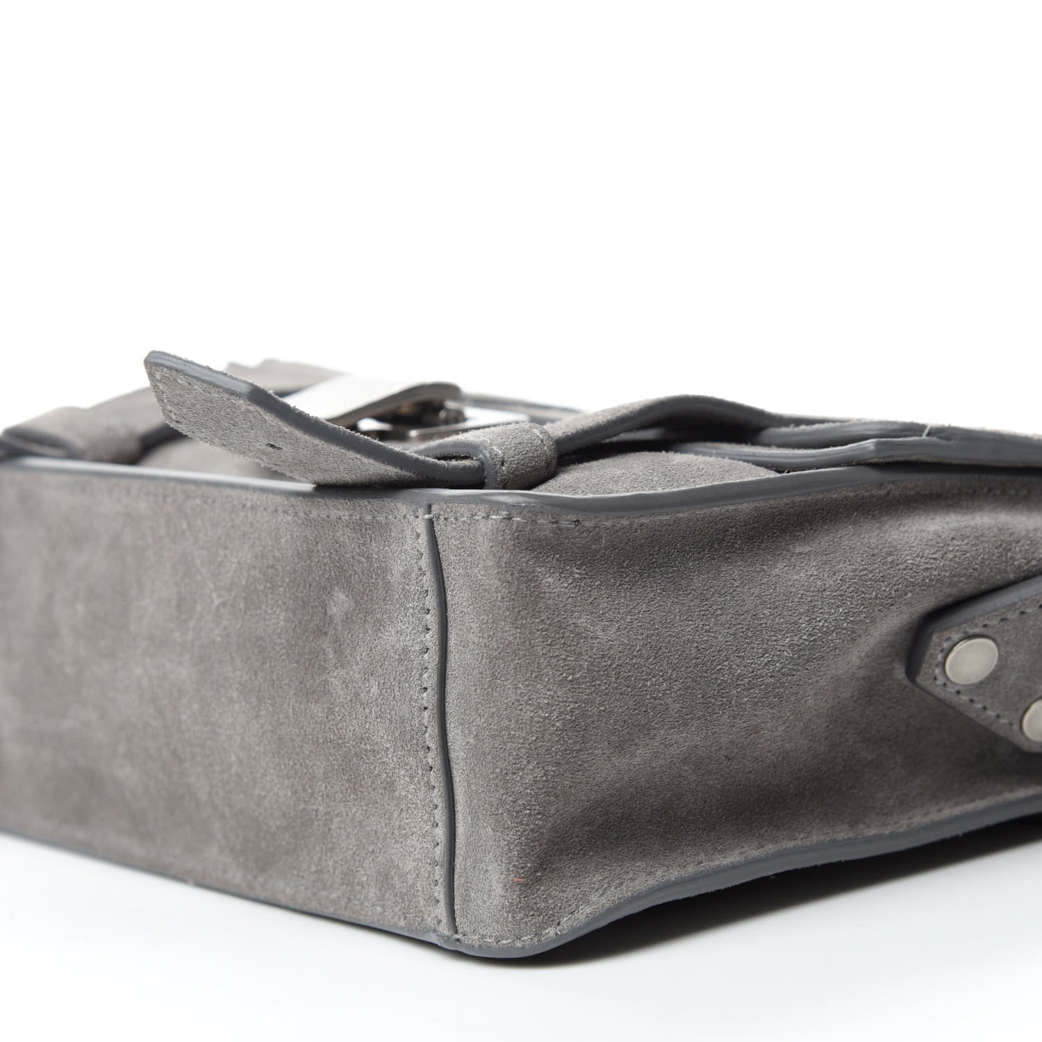 Proenza Schouler Suede PS1 Mini Crossbody Bag Dark Taupe 7 of 9