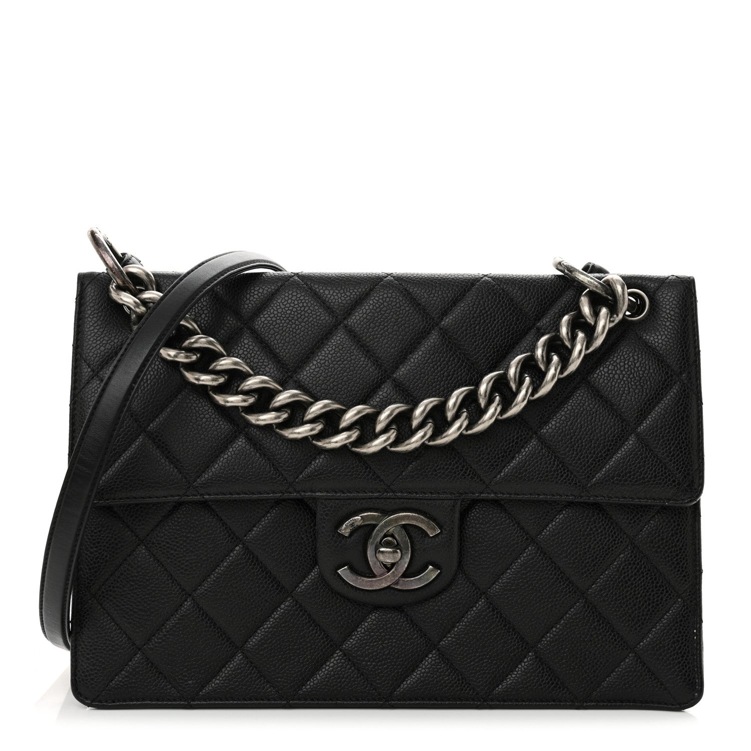 Chanel Caviar Quilted Large Retro Class Flap Black 1 of 15