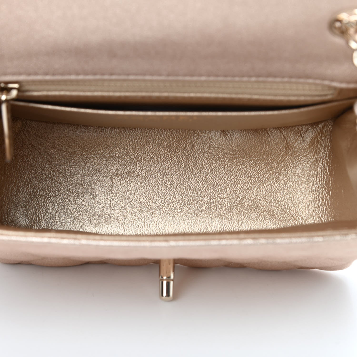 Chanel Metallic Lambskin Quilted Mini Square Flap Gold 5 of 11