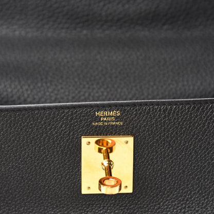 Hermes Togo Kelly Retourne 28 Black 8 of 10