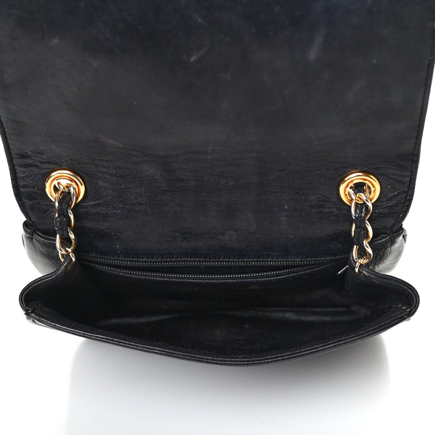 Chanel Lambskin CC Shoulder Flap Bag Black 4 of 4