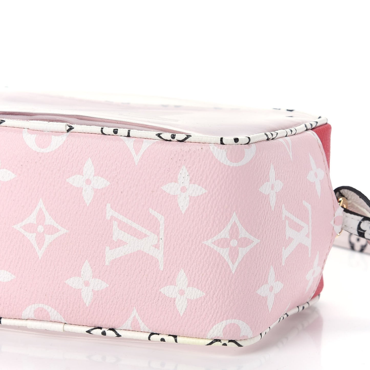 Monogram Giant Beach Pouch Rouge