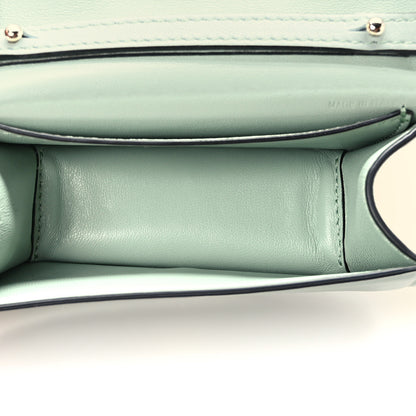 Valentino Garavani Calfskin Crystal Vlogo Micro Loco Shoulder Bag Morning Dew 5 of 9