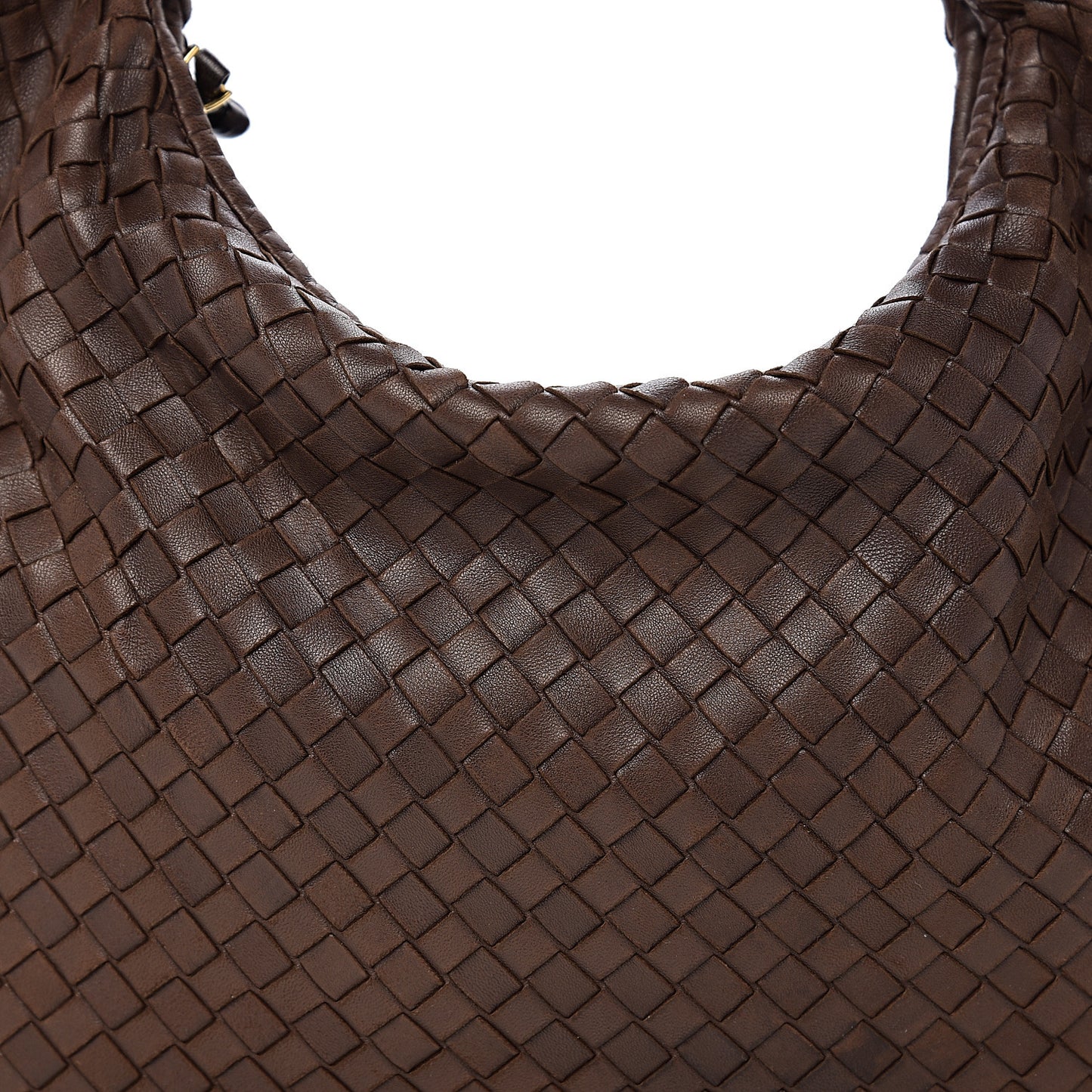 Nappa Intrecciato Medium Veneta Hobo Ebano