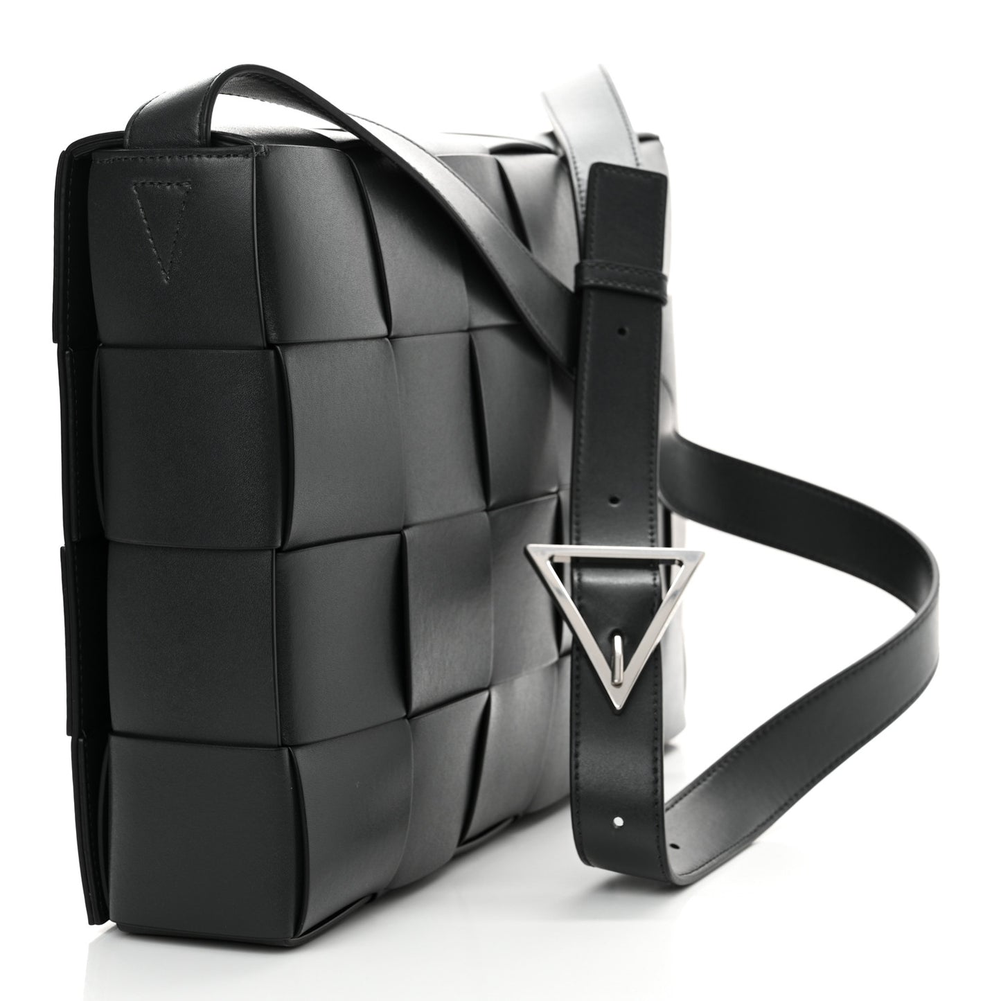 Calfskin Maxi Intreccio Cassette Bag Ardoise