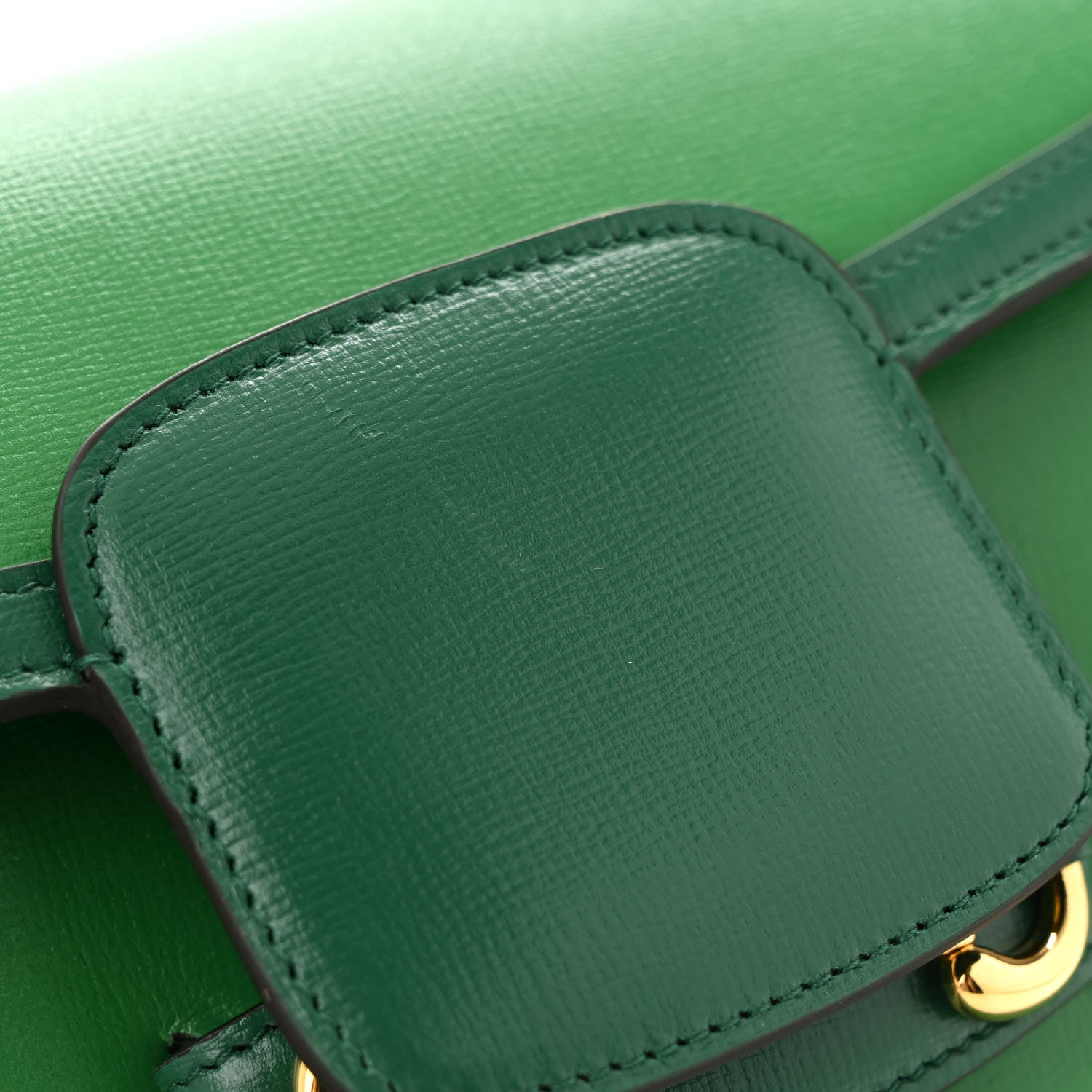 Gucci Azalea Calfskin Horsebit 1955 Shoulder Bag New Shamarock Emerald 14 of 14