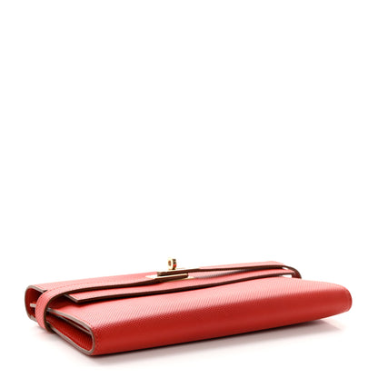 Hermes Grain d'H Kelly Longue Wallet Sanguine 4 of 15