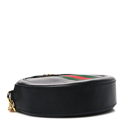 Gucci Grained Calfskin Web Mini Ophidia Round Shoulder Bag Black 4 of 10