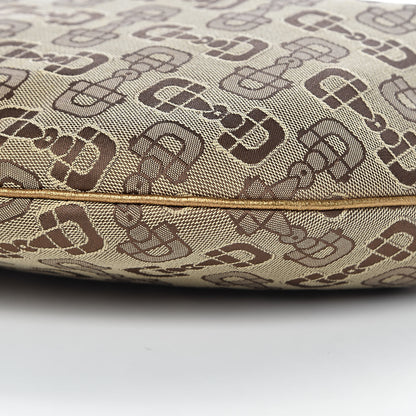 Gucci Canvas Horsebit Glam Hobo Bronze 9 of 10