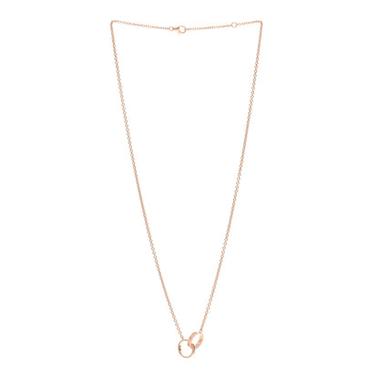 Cartier 18K Pink Gold Interlocking LOVE Necklace 3 of 6