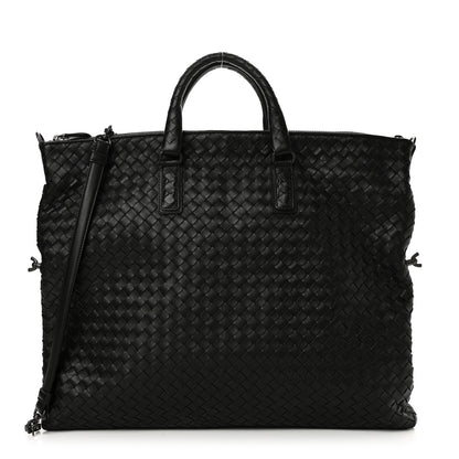 Bottega Veneta Nappa Intrecciato Medium Convertible Tote Black 2 of 18