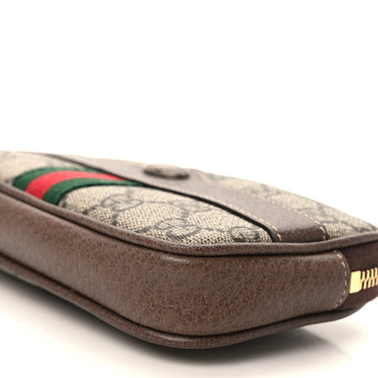 Gucci GG Supreme Monogram Web Ophidia Belted iPhone Case 85 34 Dark Brown 8 of 8