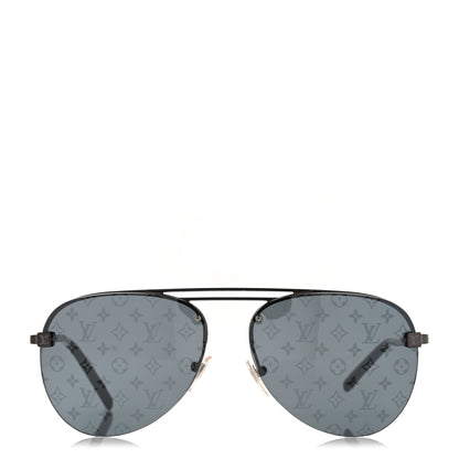 Louis Vuitton Monogram Clockwise Sunglasses Z1019W Dark Gun 2 of 7