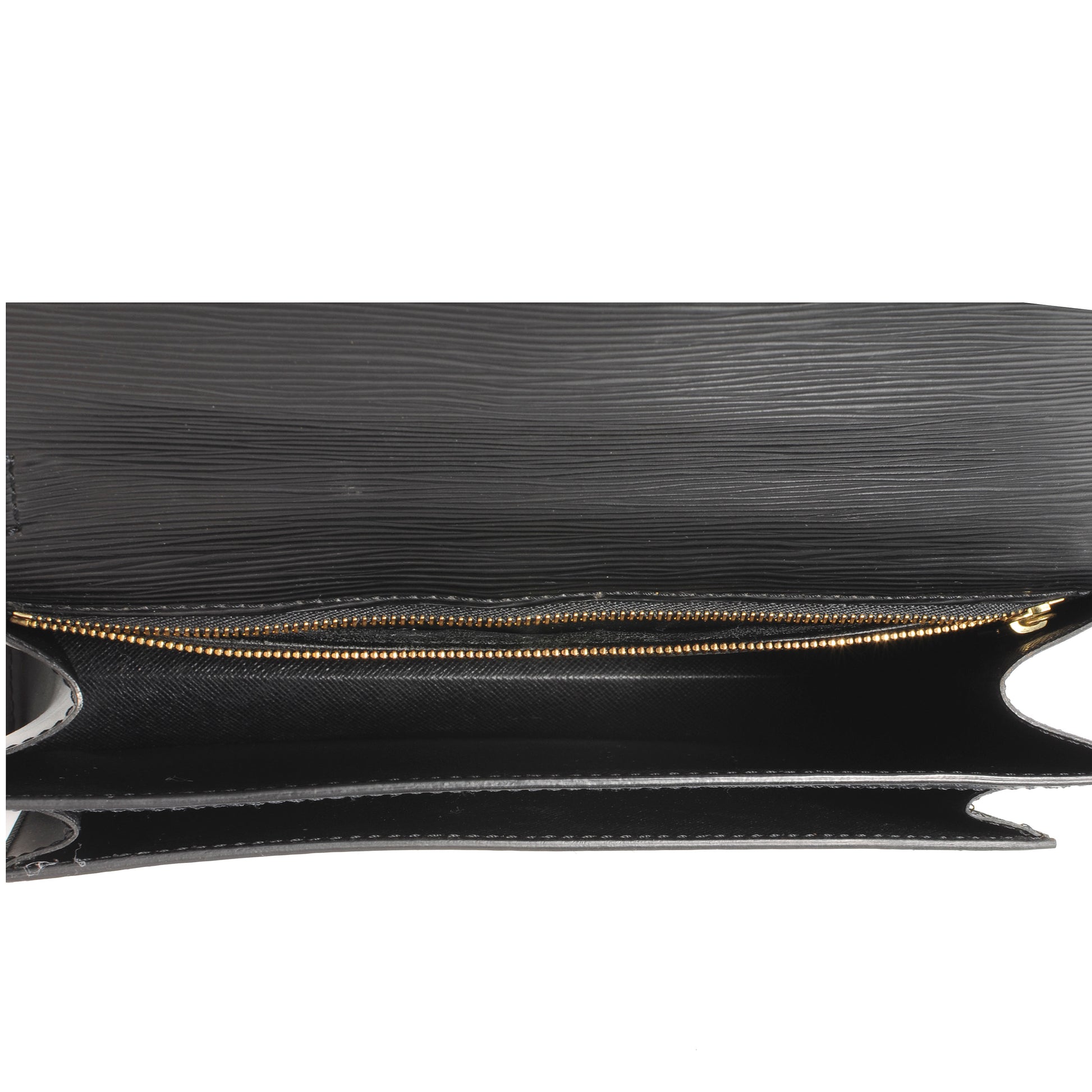 Louis Vuitton Epi Pochette Sellier Dragonne Clutch Black 5 of 8