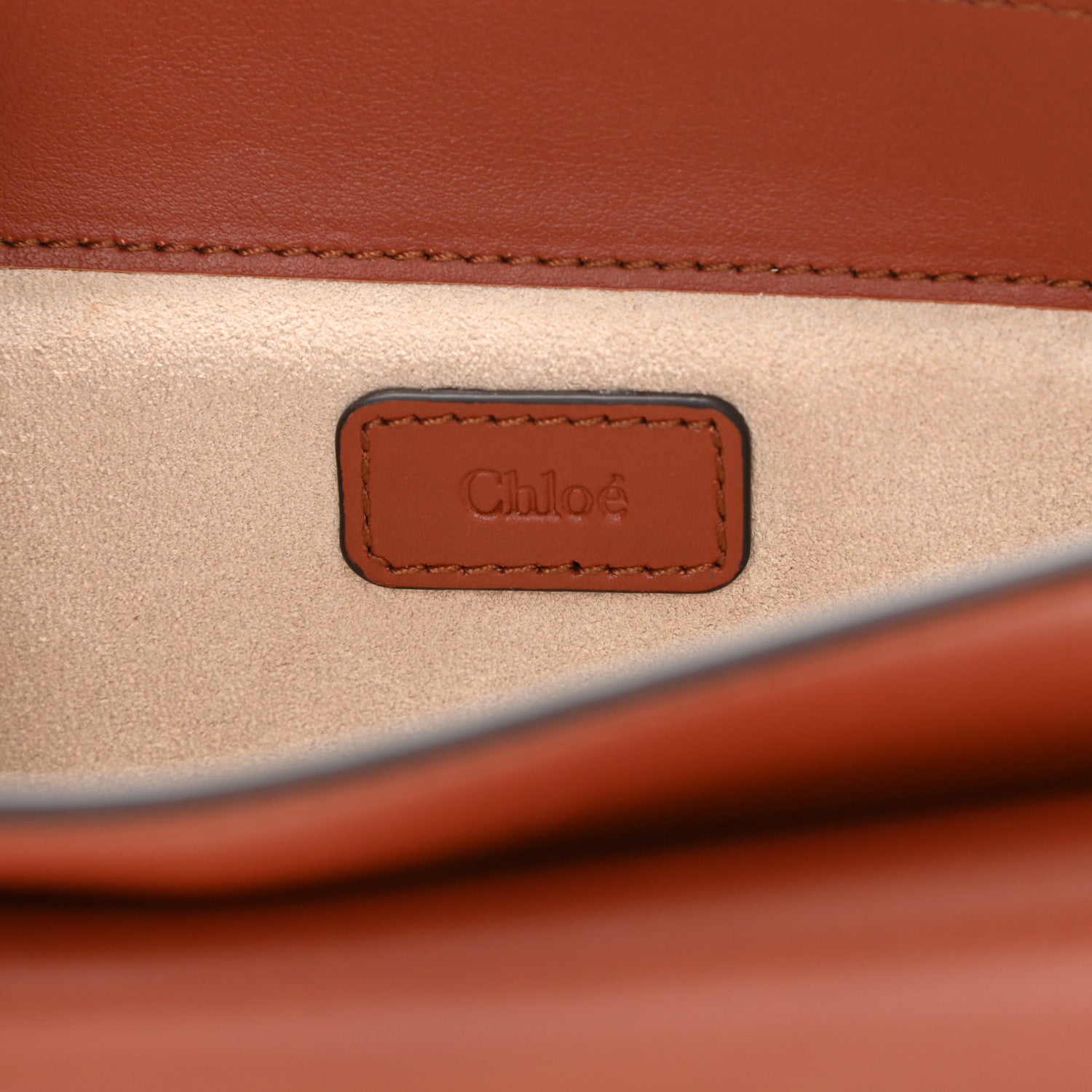 Chloe Calfskin Tess Mini Crossbody Bag Sepia Brown 7 of 9