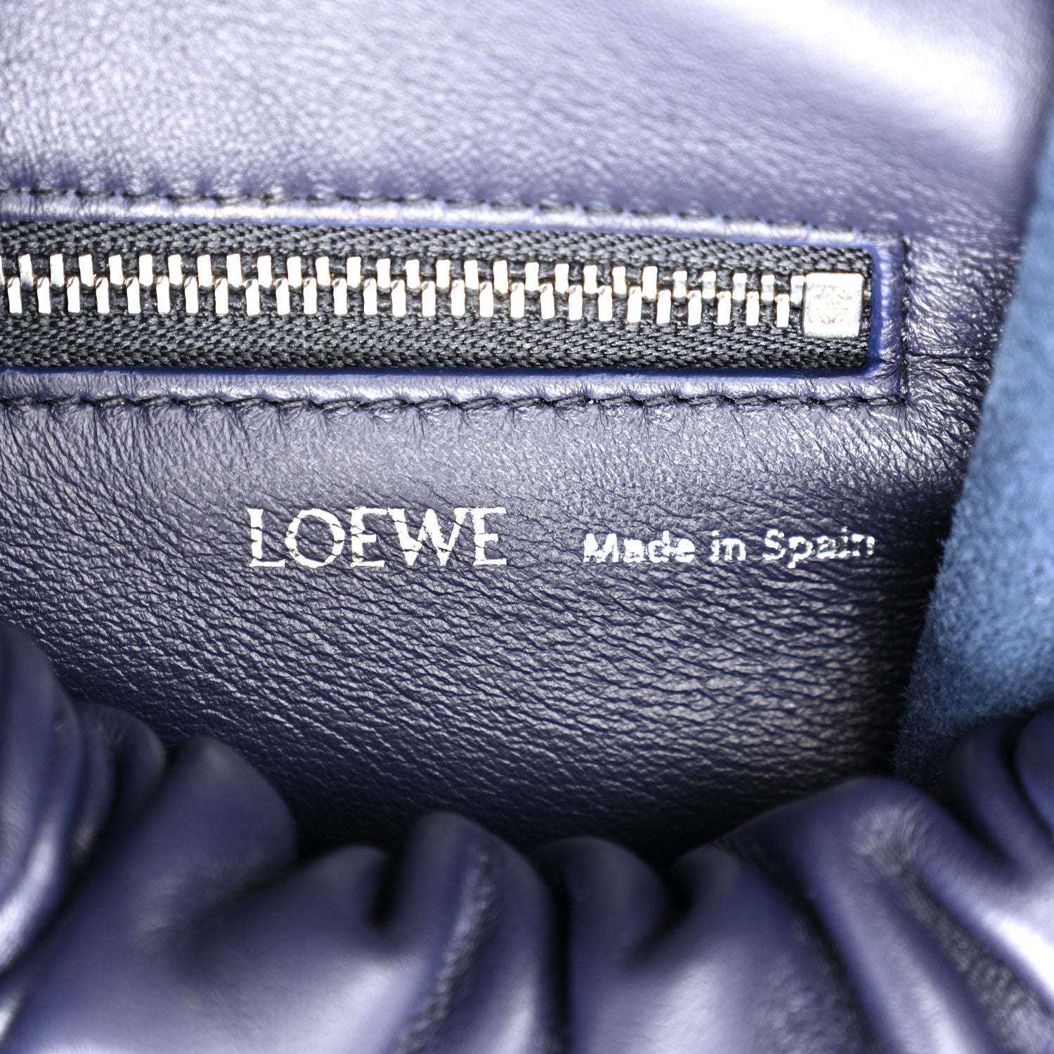 Loewe Nappa Small Squeeze Bag Abyss Blue 6 of 9