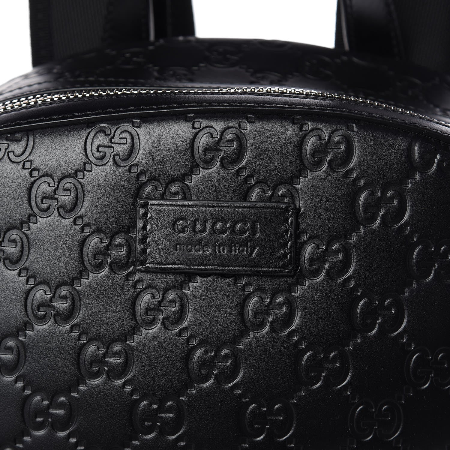 Gucci Guccissima Signature Day Backpack Black 10 of 10