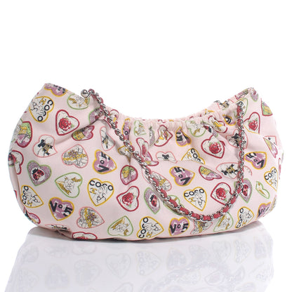 Chanel Canvas Coco Hearts Handbag Pink 3 of 7
