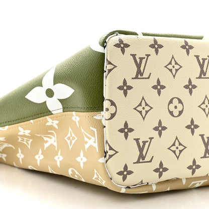 Louis Vuitton Monogram Giant Neverfull MM Kaki 9 of 10