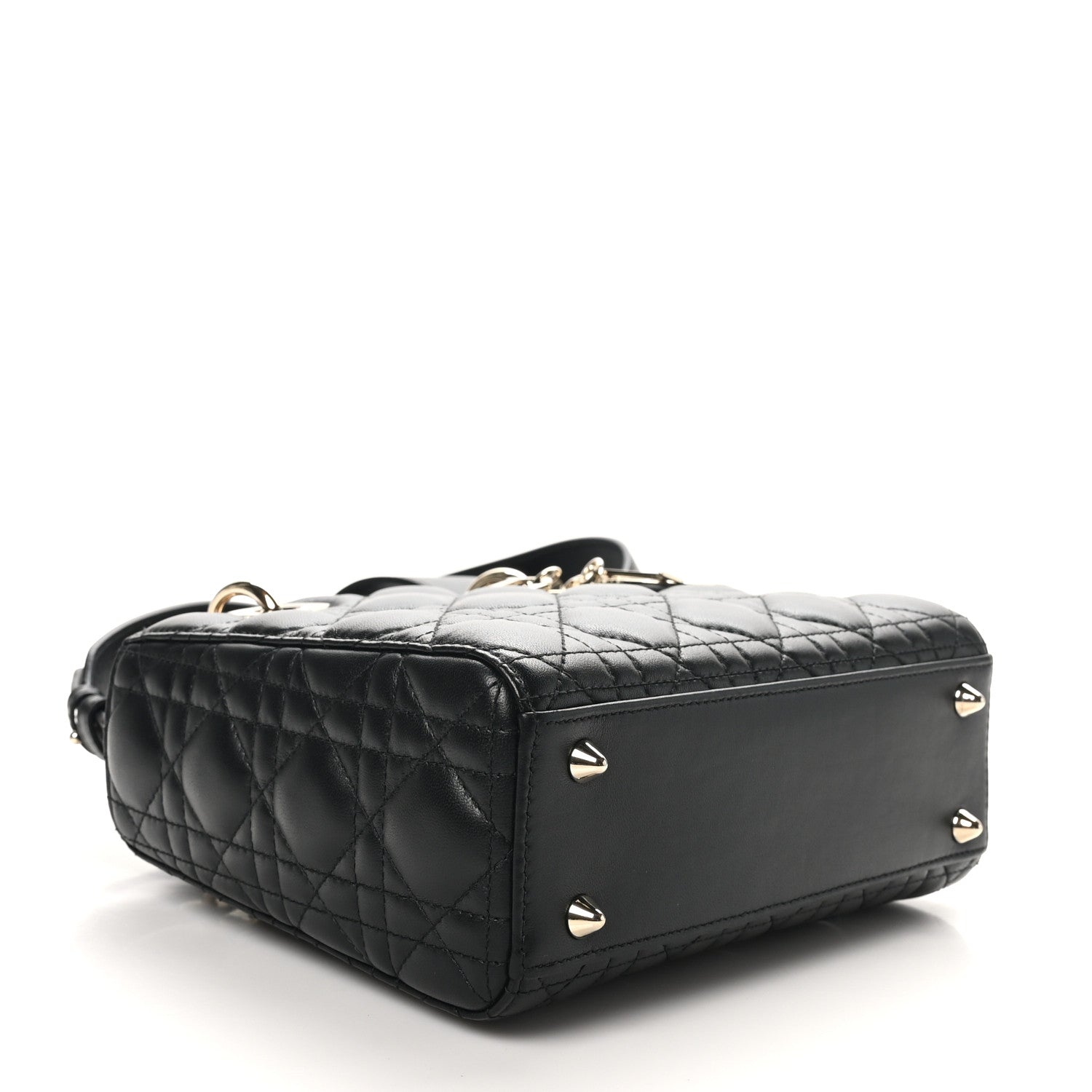 Christian Dior Lambskin Cannage Small My ABCDior Lady Dior Black 4 of 10