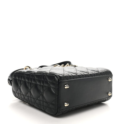 Christian Dior Lambskin Cannage Small My ABCDior Lady Dior Black 4 of 10