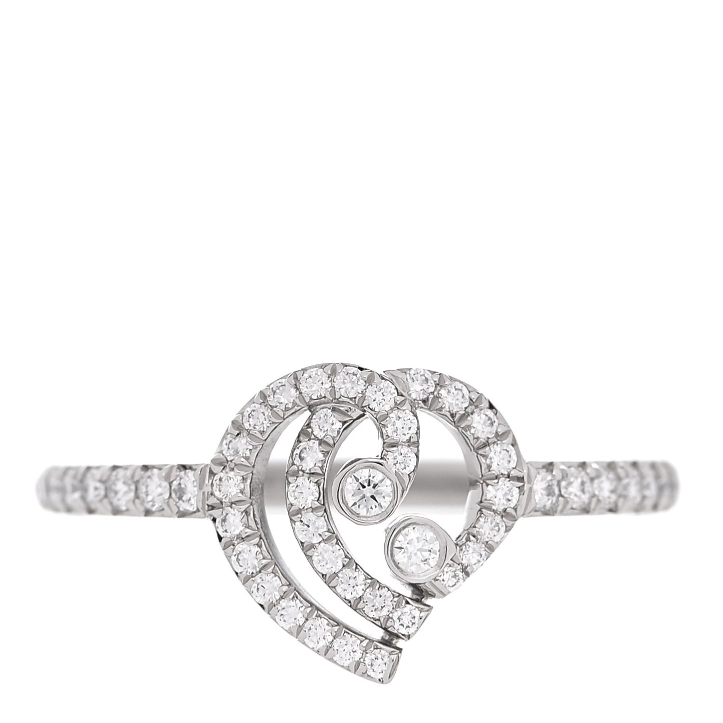 Platinum Diamond Enchant Heart Ring 54 7