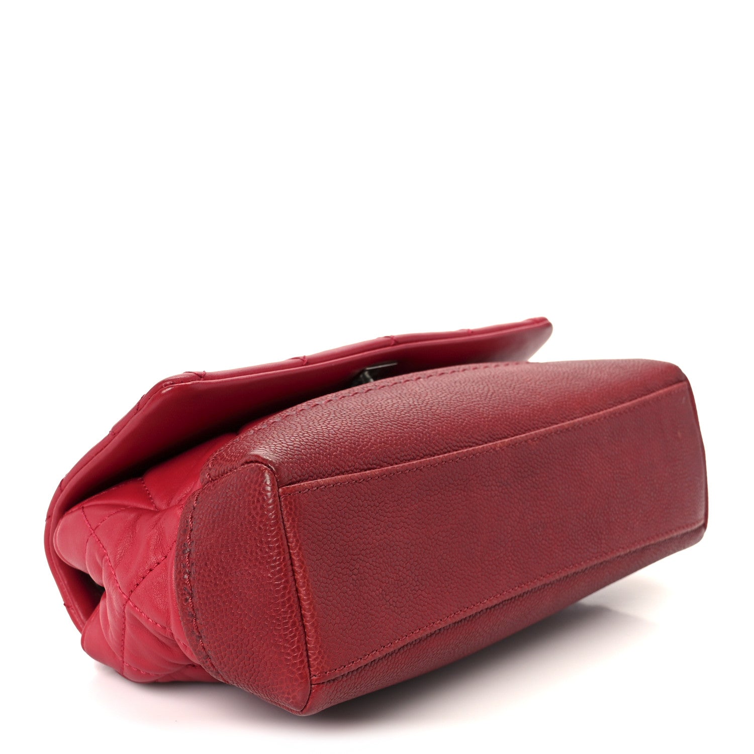 Chanel Caviar Lambskin Quilted Bi Coco Flap Red 4 of 12