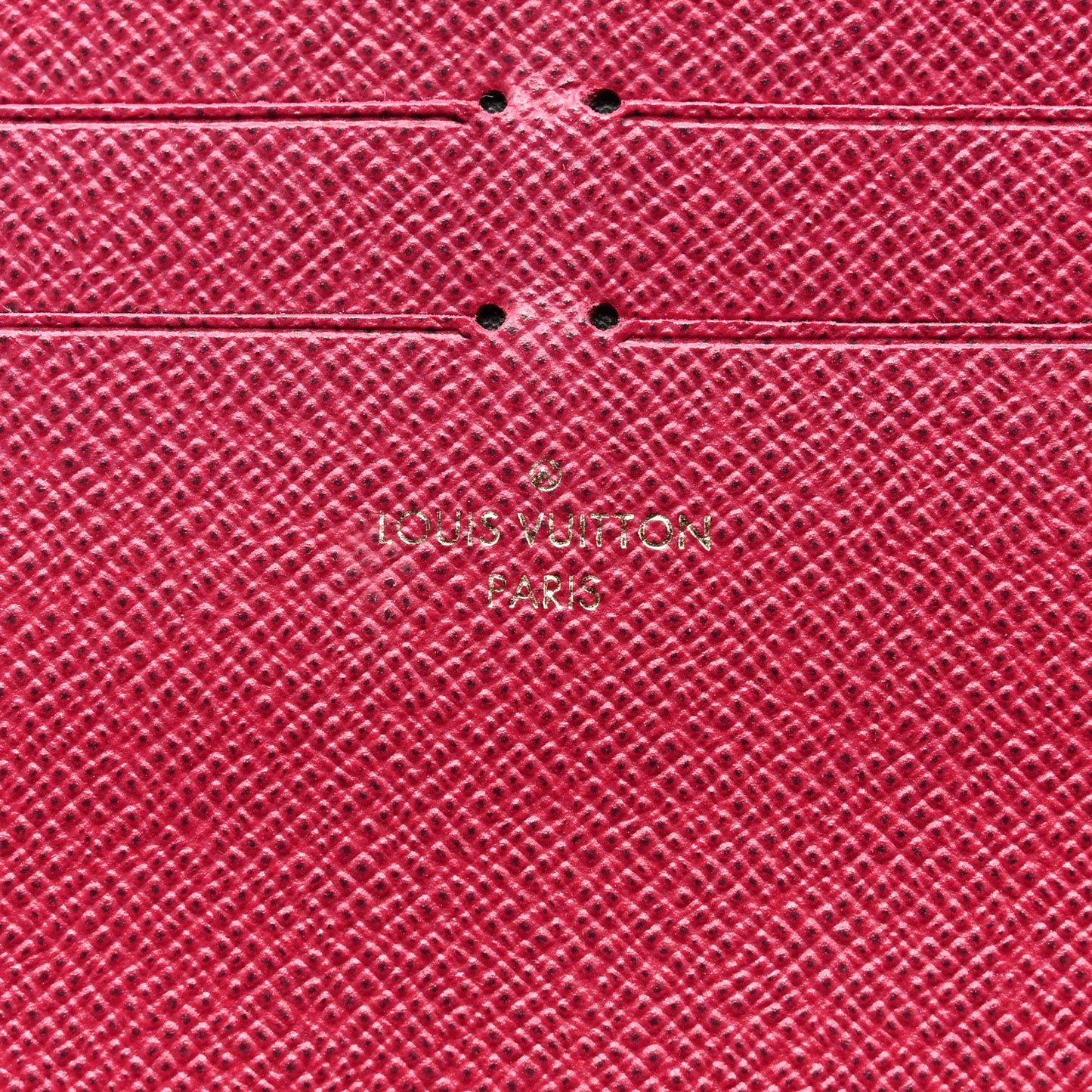 Calfskin Felicie Card Holder Insert Fuchsia