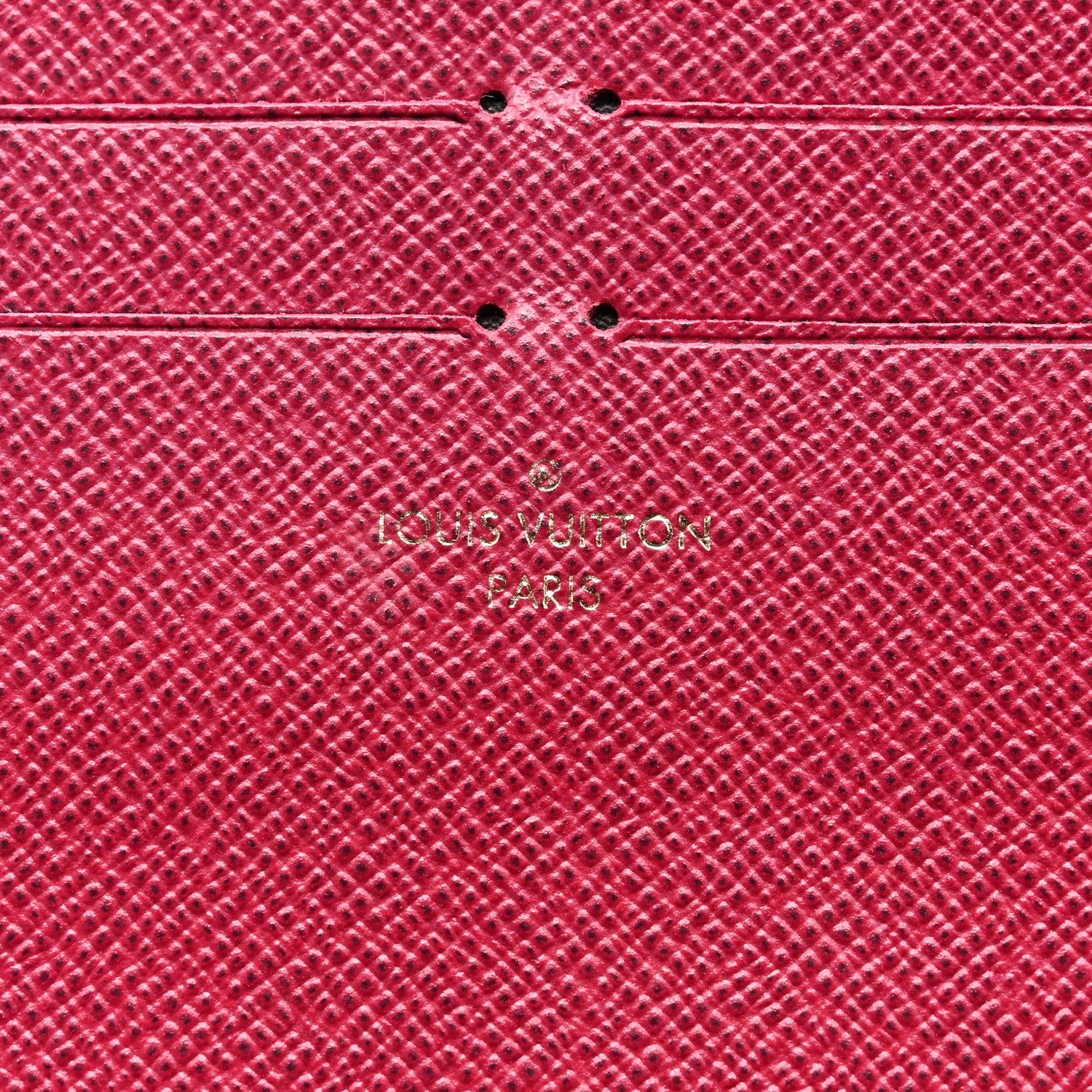 Louis Vuitton Calfskin Felicie Card Holder Insert Fuchsia 6 of 7