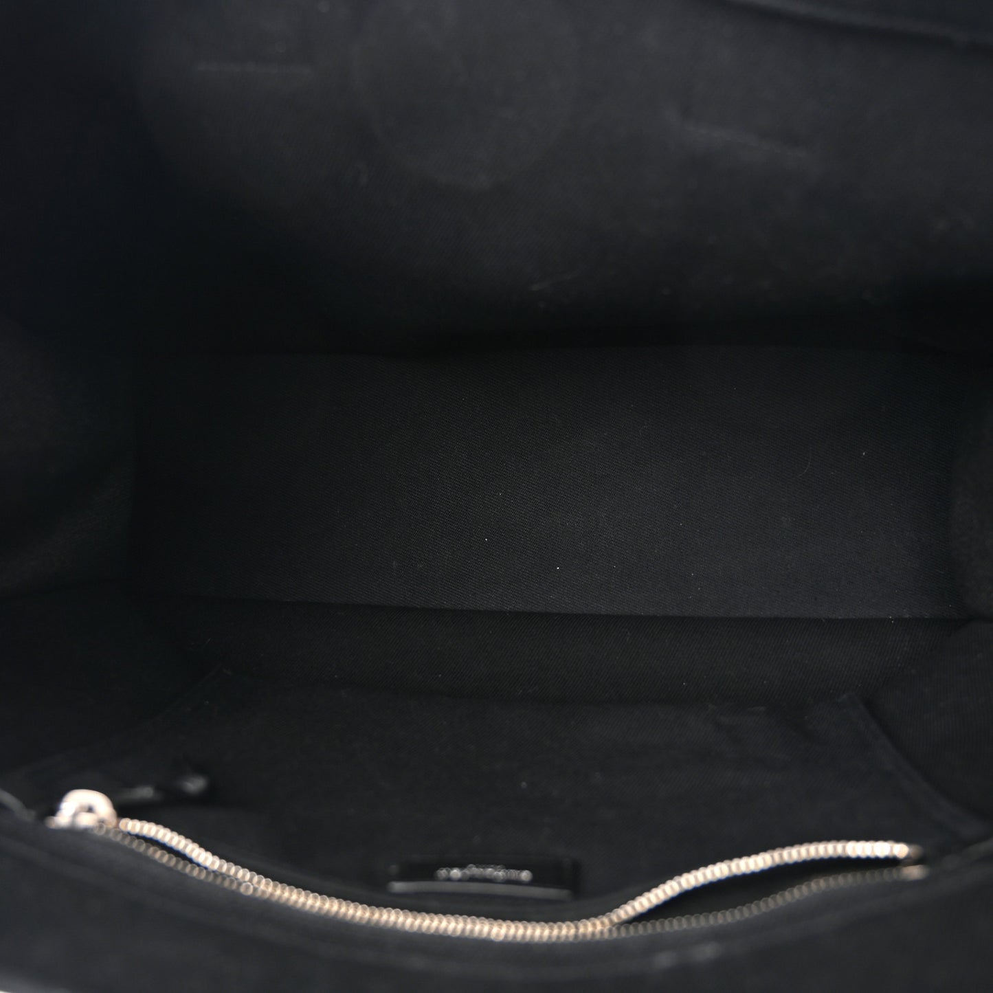 Linen Calfskin Rive Gauche Tote Black